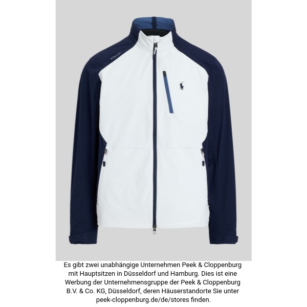 Polo Ralph Lauren Herren Weiss Regular Fit Blouson Mit Zweiwege-Reißverschluss Mittel