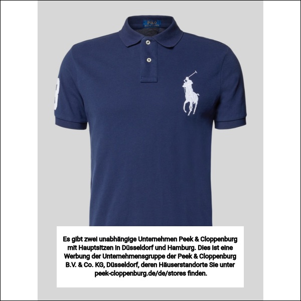 Polo Ralph Lauren Herren Marine Shaped Fit Poloshirt Aus Reiner Baumwolle