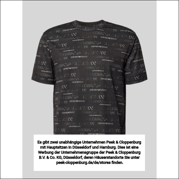 Emporio Armani Herren Armani T-Shirts Blau Gr. Extra Groß