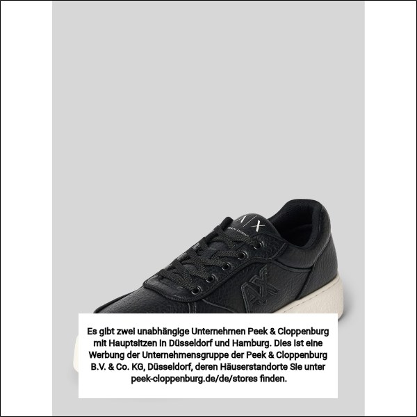 Armani Exchange Herren Sneaker Low Schwarz Gr. 45
