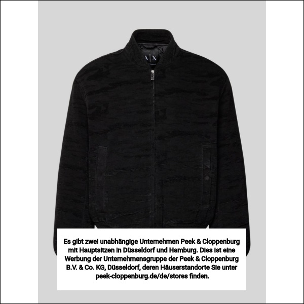 Armani Exchange Herren Bomberjacken & Blousons Schwarz Gr. Groß