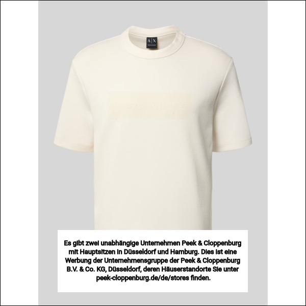 Armani Exchange Herren T-Shirts Beige Gr. Klein