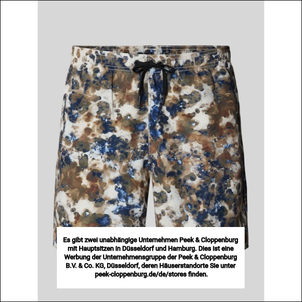 Armani Exchange Herren Beige Shorts Im Allover-Look Mit Elastischem Bund